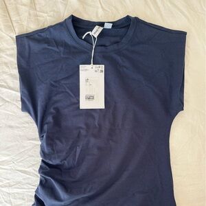 Other&Stories Women's Navy Blue Tank Top S NWT Soft Cotton Basic Tee
